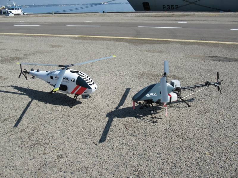 Los UAVs Alpha 800 y 900 durante su participación en REPMUS 22
